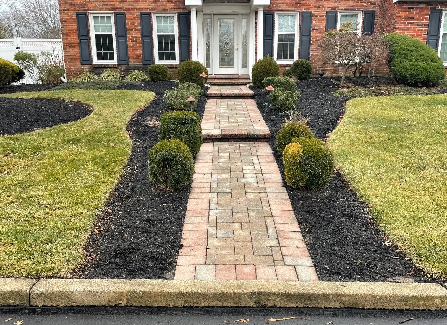 Front yard landscaping by Paz Landscaping & Services