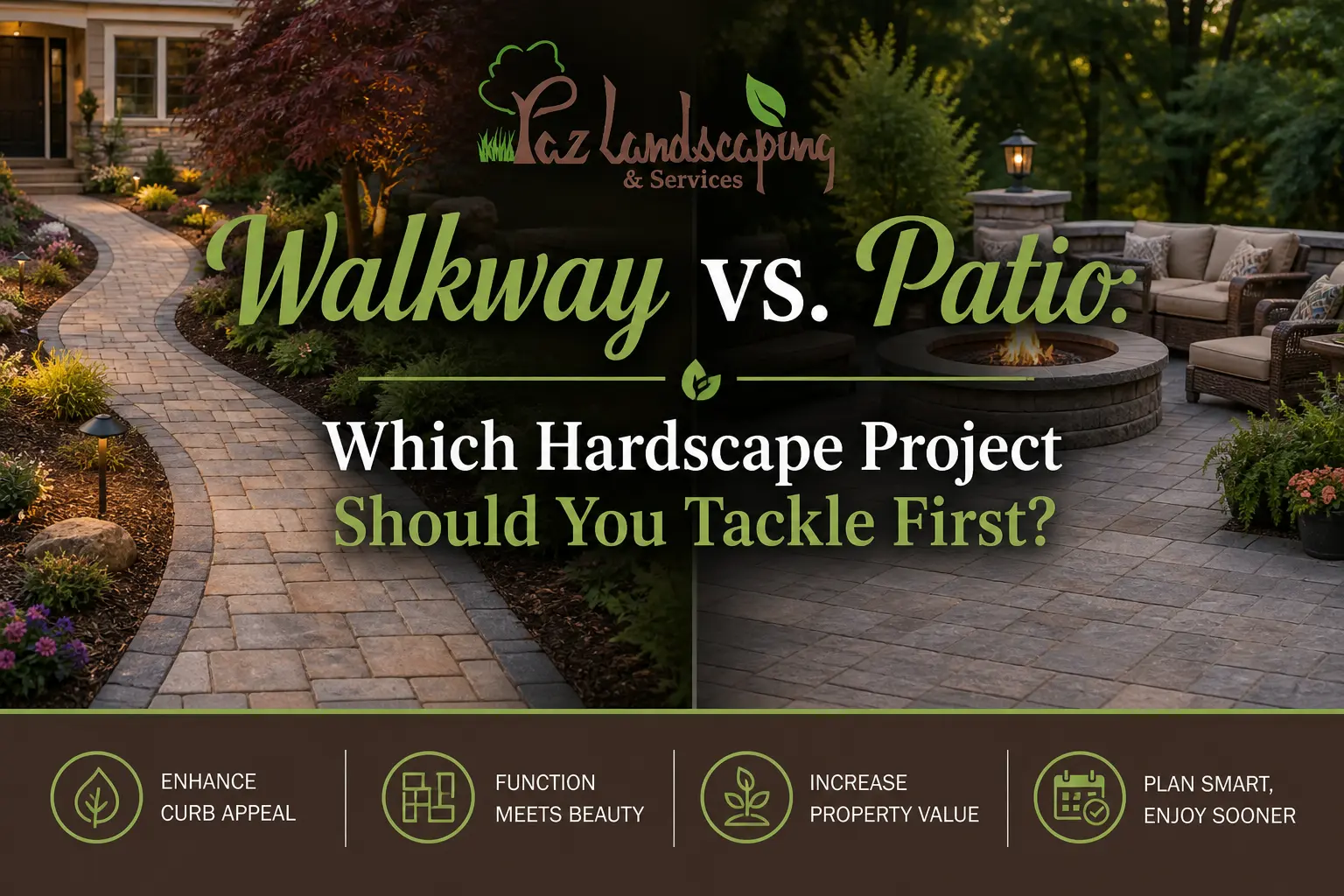 walkway vs patio Bucks County